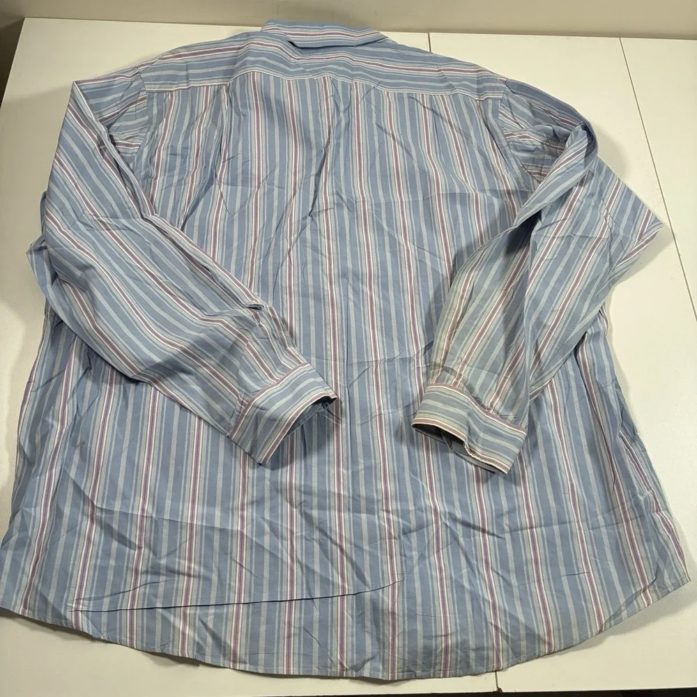 Vintage Polo Golf‎ Ralph Lauren Westerton Shirt 2XL Blue Purple Striped 90s Y2K